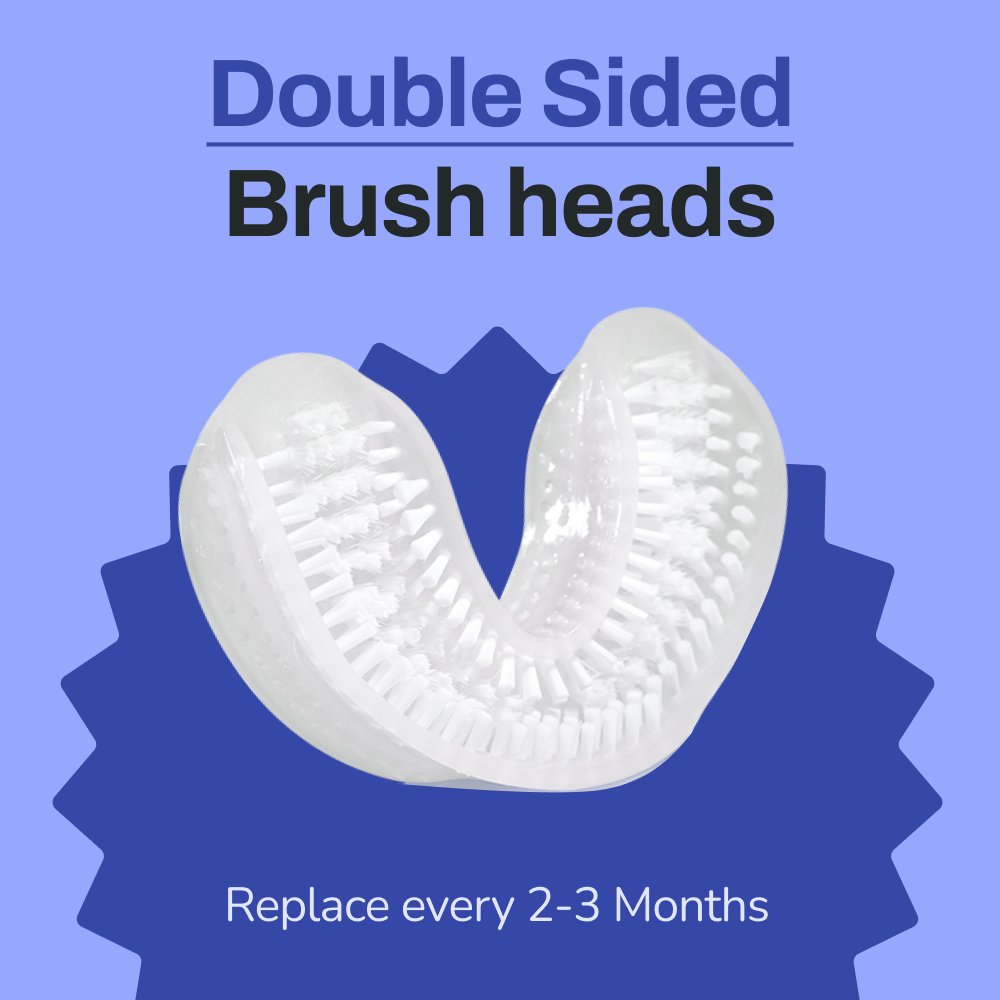 autobrush®: Double-sided Nylon Brush Head - 2 Pack