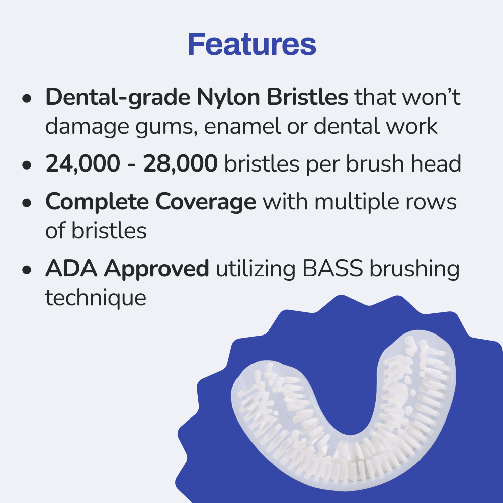 autobrush®: Double-sided Nylon Brush Head - 3 Pack