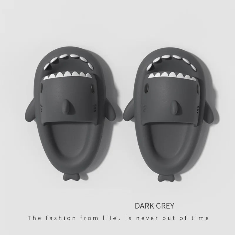 Summer Women's Beach Slides Men's Shark Slippers Color Combination Flip Flops Boy's Girl's Cartoon EVA Sandals Anti-skid Shoes ShopOnlyDeal