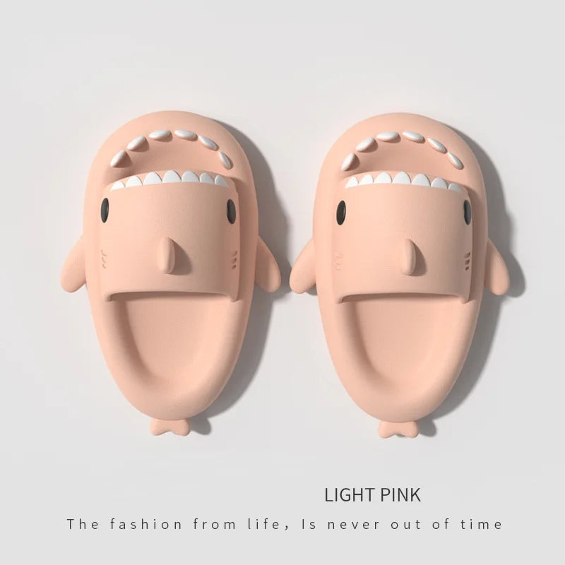 Summer Women's Beach Slides Men's Shark Slippers Color Combination Flip Flops Boy's Girl's Cartoon EVA Sandals Anti-skid Shoes ShopOnlyDeal
