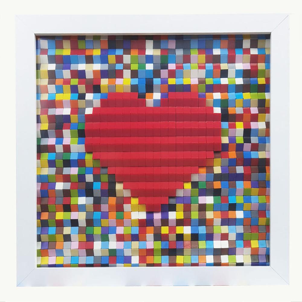 Building Block Love Frame Small Grain Building Block