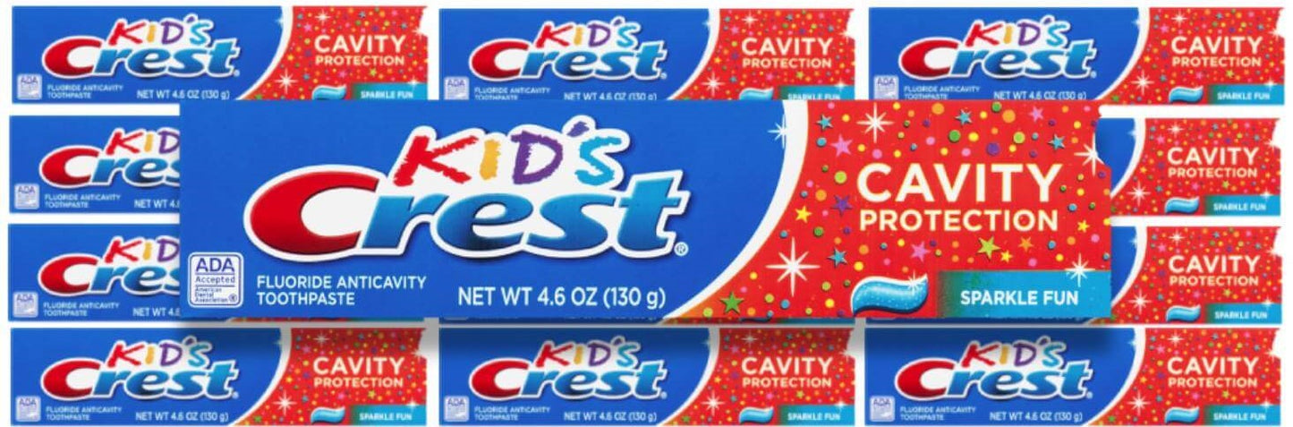 Crest - Kid's Crest Cavity Protection Toothpaste Sparkle Fun - 4.6 Oz - 12 Pack