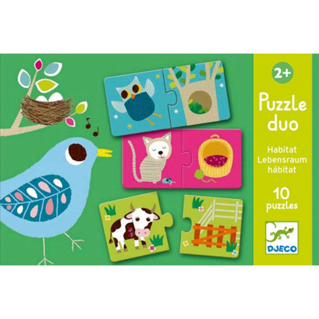 Djeco Puzzle Duo Habitats