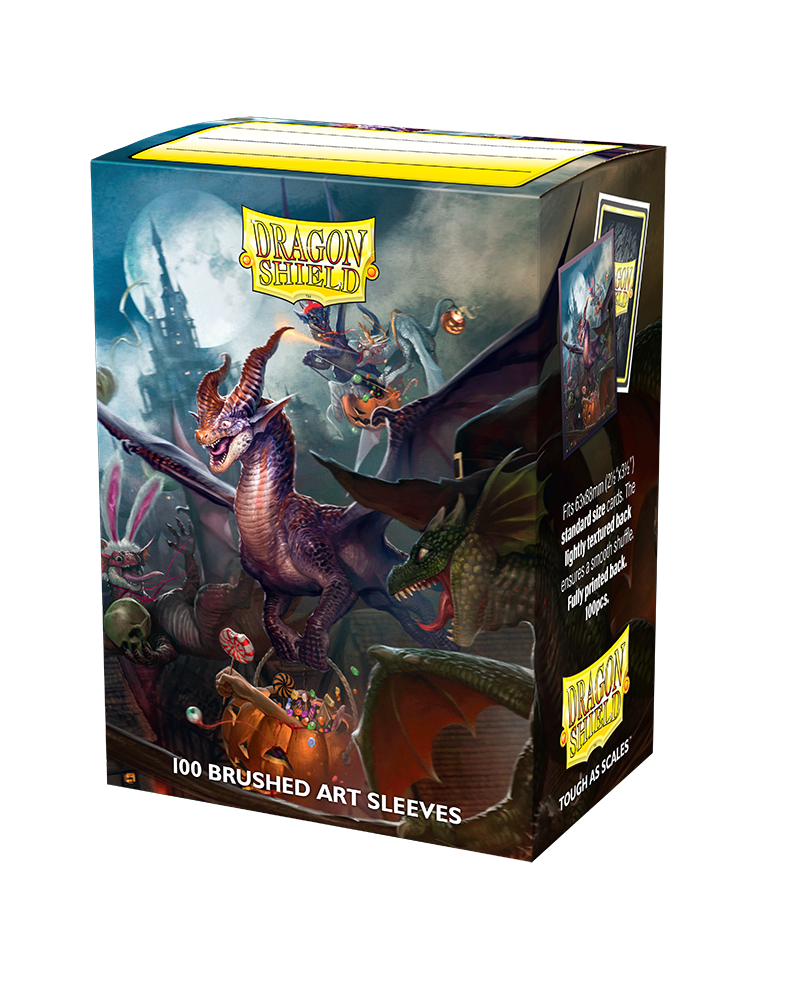 Dragon Shield - Brushed Art Sleeves - Halloween Dragon 2021