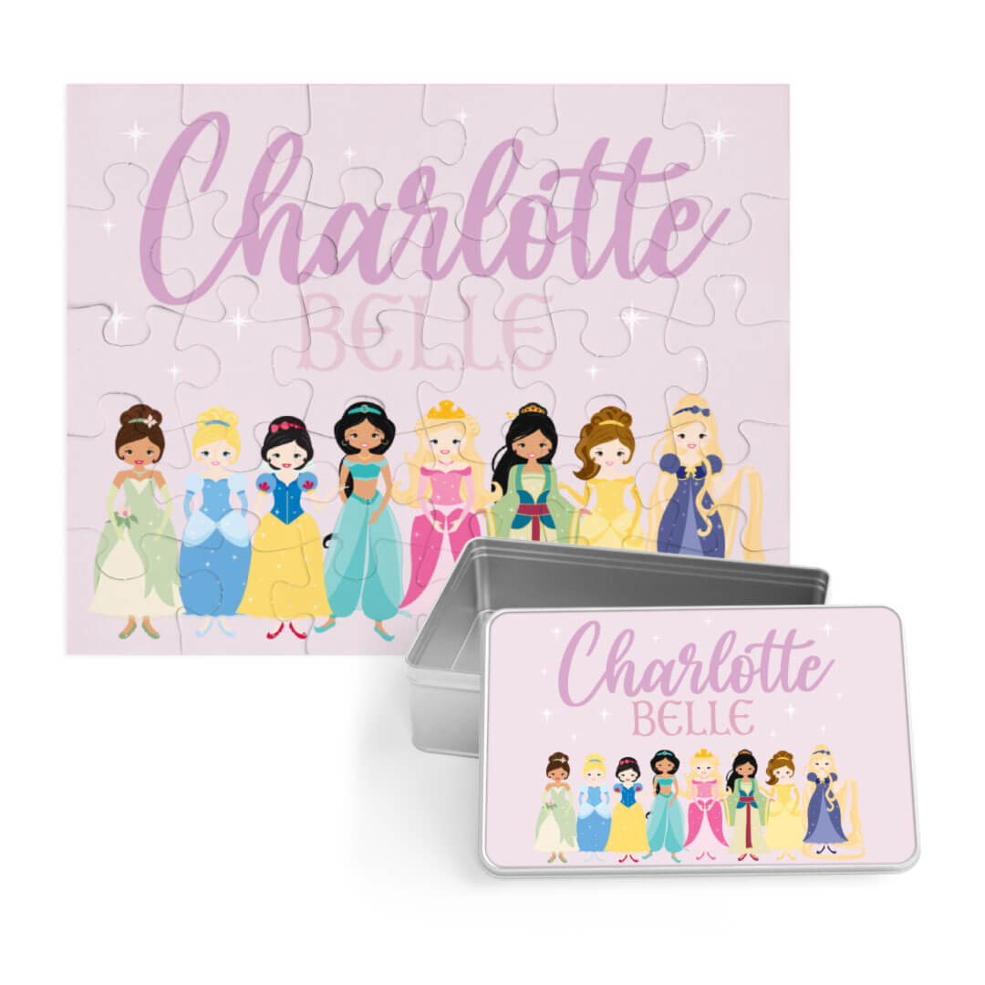 Kids Personalized 30 Piece Puzzle | Pretty Princess
