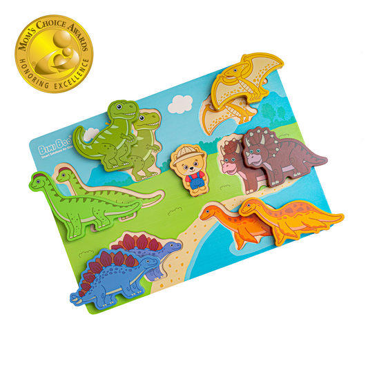 Bimi Boo Wooden Chunky Dino Puzzle