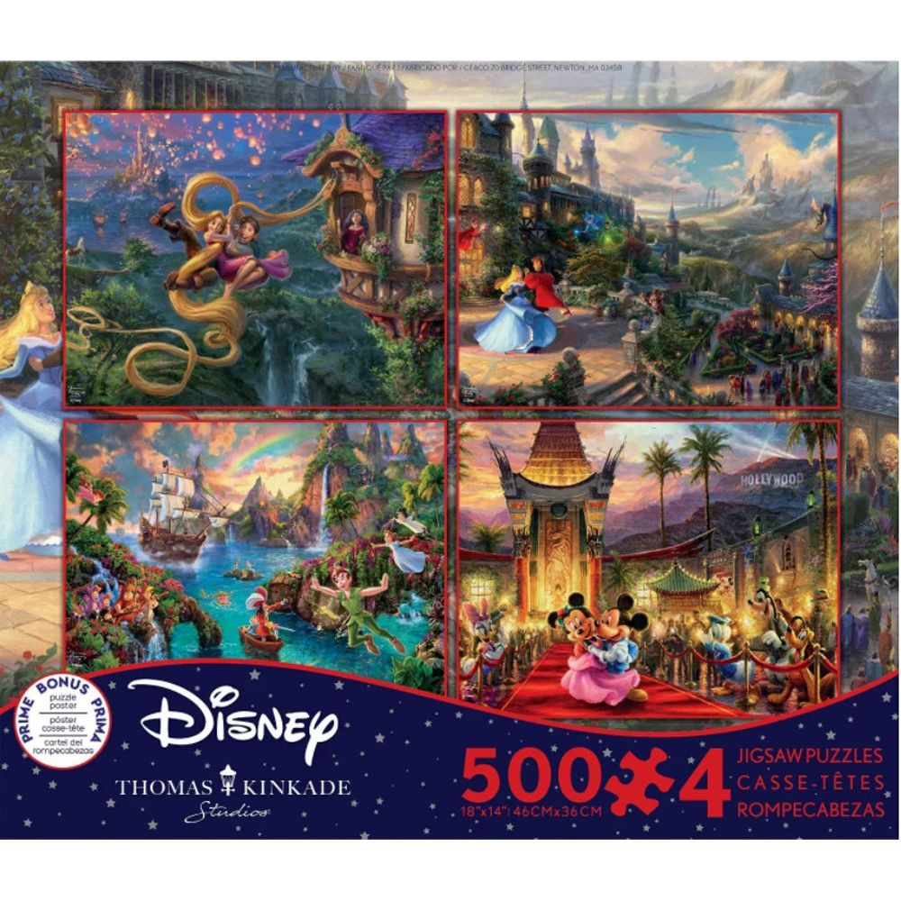 Puzzle: 4 in 1 Disney Collection 500pc (#3674-1)