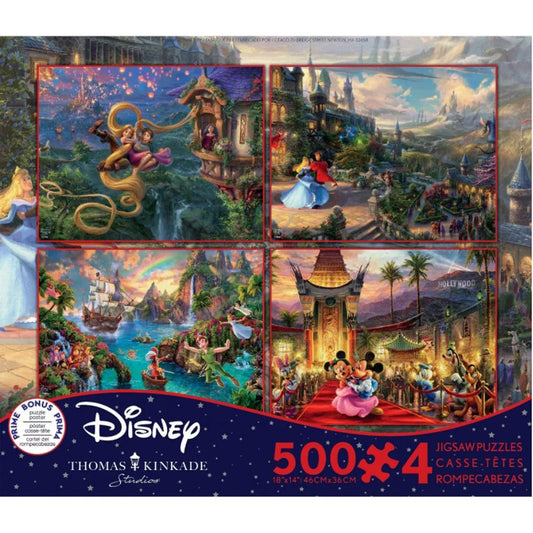 Puzzle: 4 in 1 Disney Collection 500pc (#3674-1)