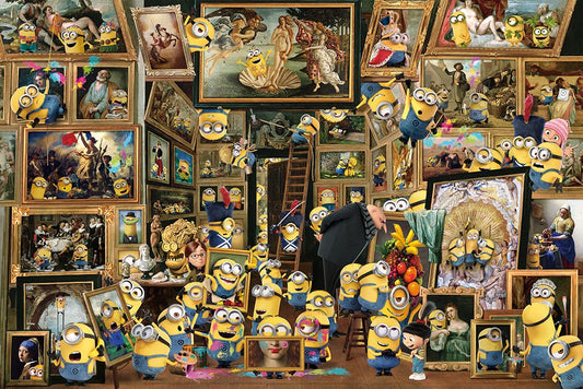 YANOMAN - 10-1423 Jigsaw Puzzle Minions Museum Of Minions Art - 1000 Pieces