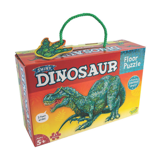 Peaceable Kingdom Floor Puzzle | Shiny Dinosaur