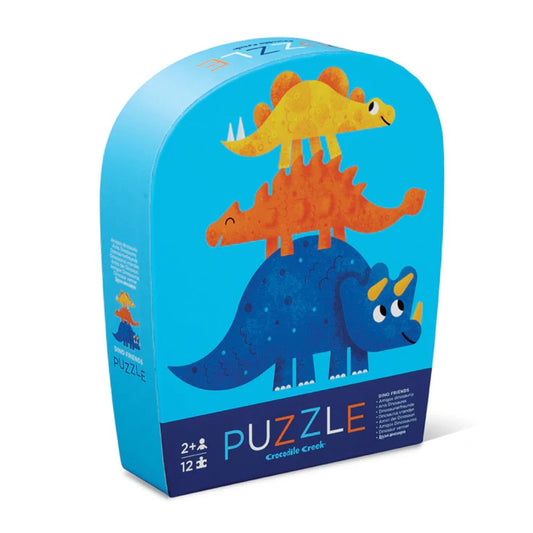 Crocodile Creek 12 piece Mini Puzzle | Dino Friends