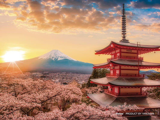 Yanoman 150 Piece Jigsaw Puzzle Japan Mount Fuji Sakura Petit Paris Eclear