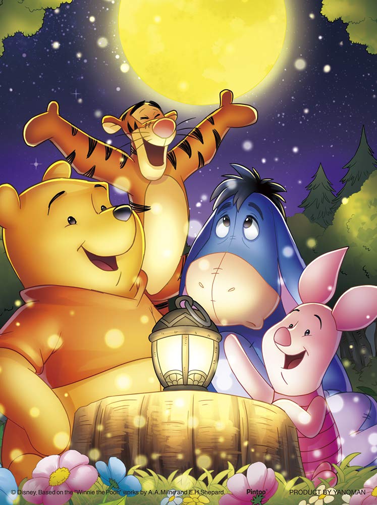 Yanoman 150pc Pooh Moon Night Party Jigsaw Puzzle [Petit Paris Clear]