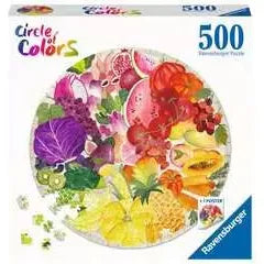 Puzzle: Circle of colors - Fruits and Vegetables 500pc