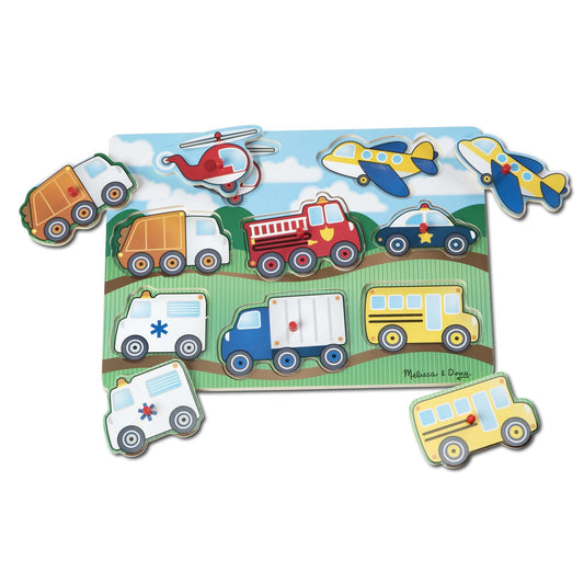 PEG PUZZLE VEHICLES