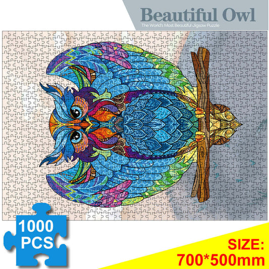 Kidstoylover: 1000-Piece Beautiful Owl Jigsaw Puzzle