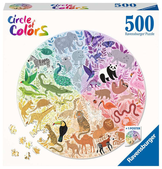 Animals Circle of Colors 500 pc Puzzle