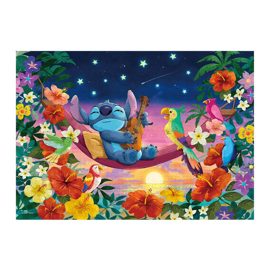 Tenyo 300pc Disney South Island Shirabe Stitch Jigsaw Puzzle 30.5x43cm
