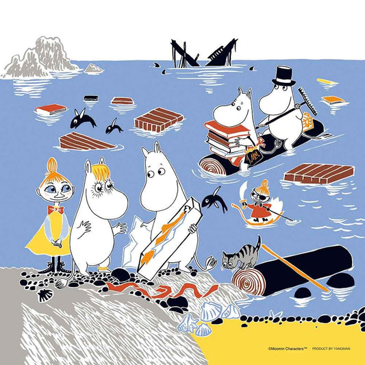 Yanoman Jigsaw Puzzle Moomin Sea Wide Things Japan (25X25Cm 306 Pieces)