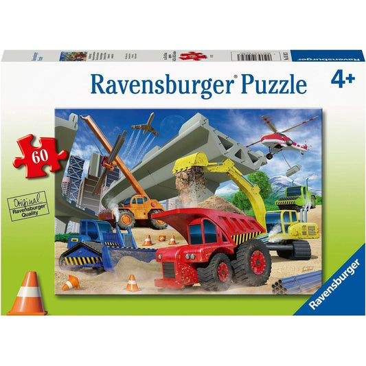 Ravensburger 60 Piece Puzzle Construction Trucks