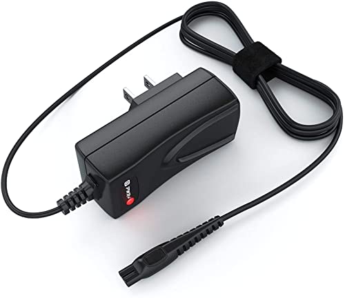 Pwr HQ8505 Norelco Charger Cord for Philips Norelco 9000 7000 6000 5000 3000 Series MG3750 MG5750 8240XL 2100 3100 4100 5100 7100 Shaver Razor Aquatec Multigroom Beard Trimmer Extra Long Charging Cord