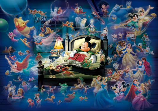 Tenyo 500pc Mickey Dream Fantasy Glowing Jigsaw 35x49cm