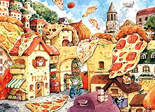 Appleone 500pc Jigsaw Puzzle Pizza Town 38x53cm