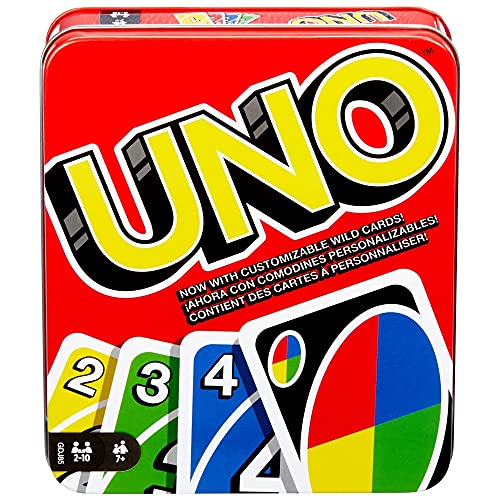 UNO Card Game in Storage Tin Box