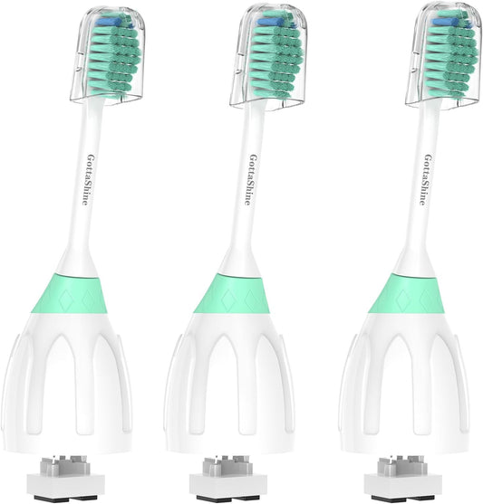 Replacement Toothbrush Heads Compatible with Philips Sonicare Screw-on E-Series, Xtreme, CleanCare Electric Toothbrush, Sonicare Replacement Heads Refills, Multi-Color Rings