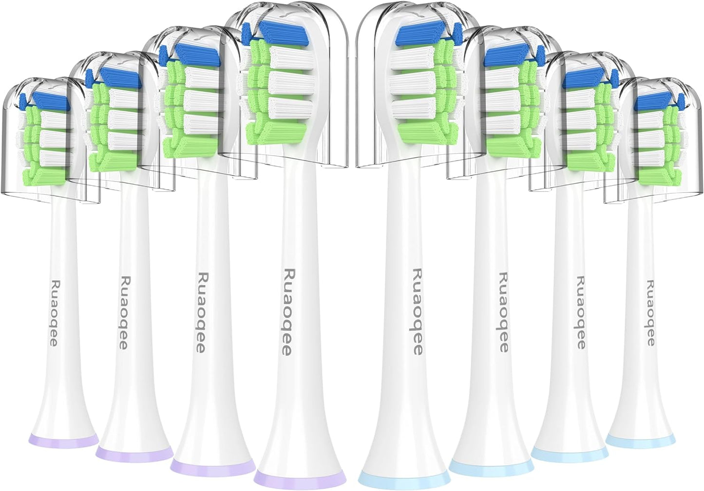 Toothbrush Replacement Heads for Philips Sonicare, Electric Replacement Brush Head Compatible with Phillips Sonic Care Toothbrush Heads C2 and All Snap-On System, 8 Pack
