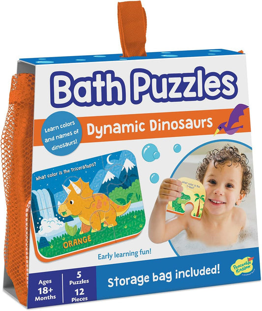 Peaceable Kingdom Bath Puzzles |  Dynamic Dinosaurs