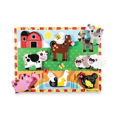 Melissa & Doug Farm Chunky Puzzle-8 Pieces