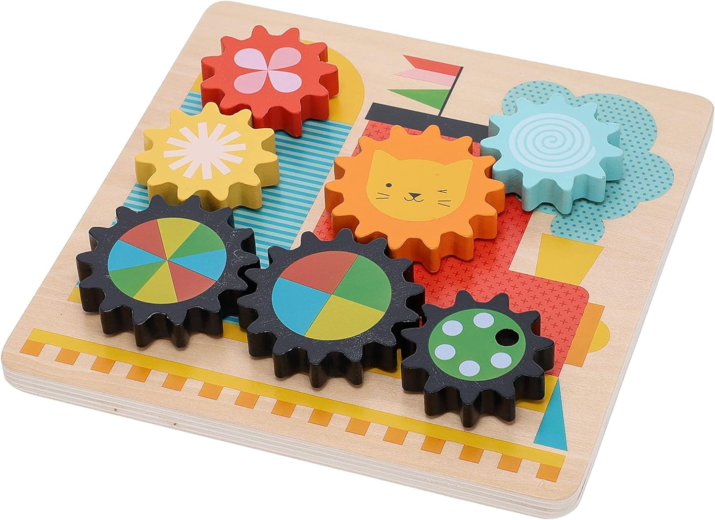 Petit Collage Busy Train Wooden Twist Puzzle
