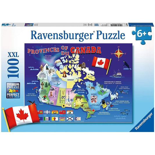 Ravensburger 100 Piece Puzzle Map of Canada