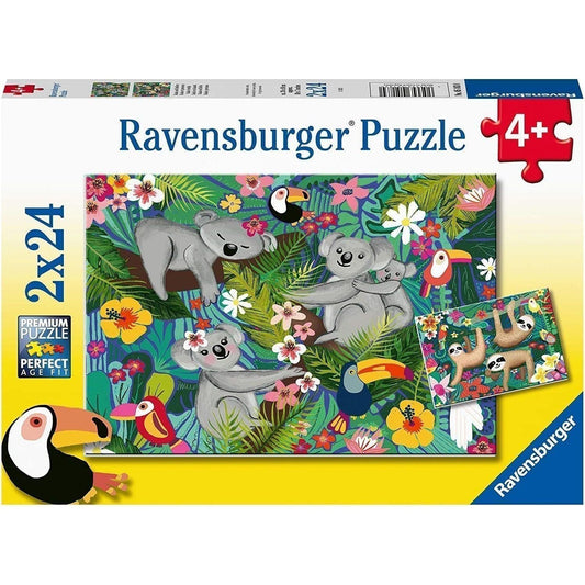 Ravensburger 2x24 Piece Puzzle Koalas & Sloths
