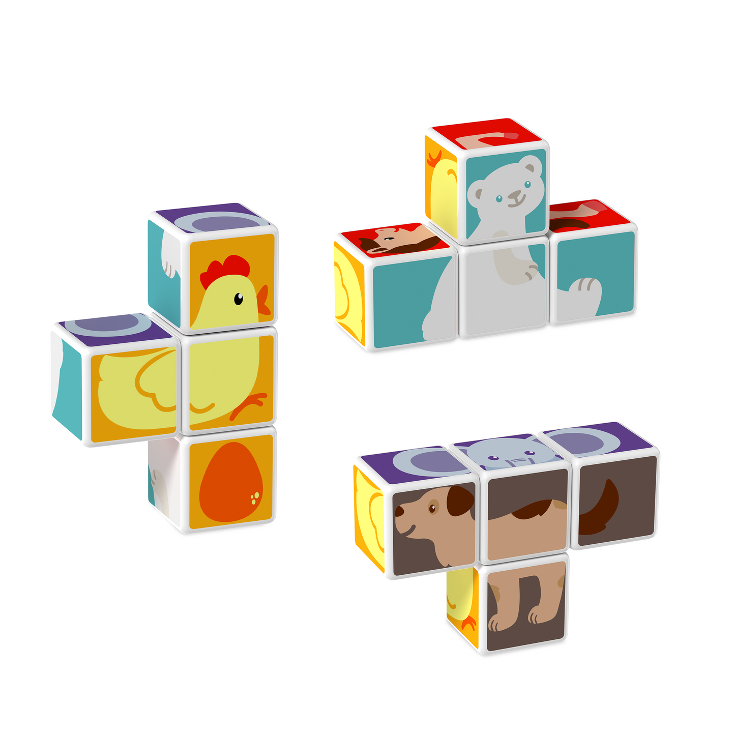 Geomag Magicube Animal Friends Magnetic Blocks Puzzle