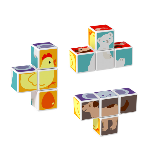Geomag Magicube Animal Friends Magnetic Blocks Puzzle