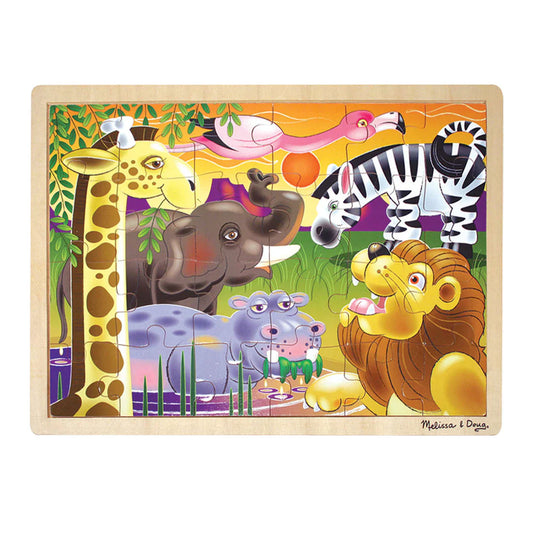 Melissa & Doug Wooden Jigsaw Puzzle | African Plains
