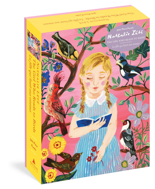 {Workman Publishing} Nathalie Lété Jigsaw Puzzle :: 500 Piece :: The Girl Who Reads to Birds