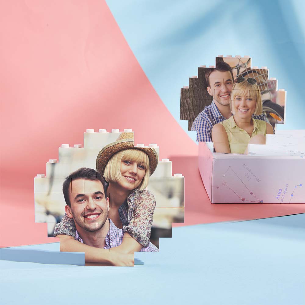 Custom Spotify Code Personalized Brick Round Building Photo Block Frame