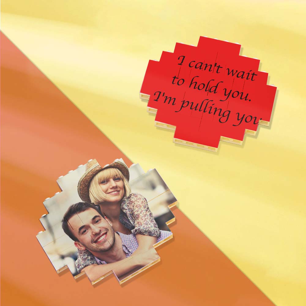 Custom Spotify Code Personalized Brick Round Building Photo Block Frame