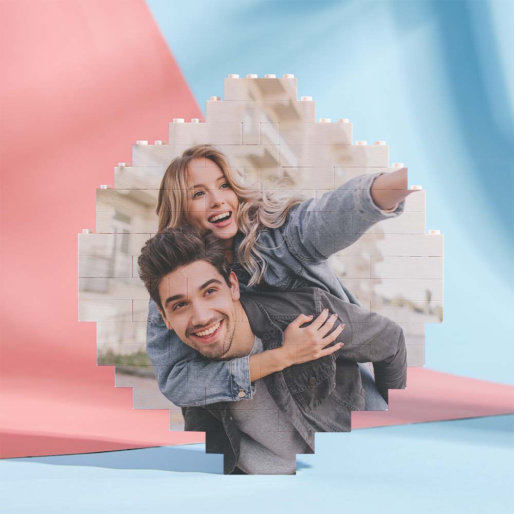 Custom Spotify Code Personalized Brick Round Building Photo Block Frame