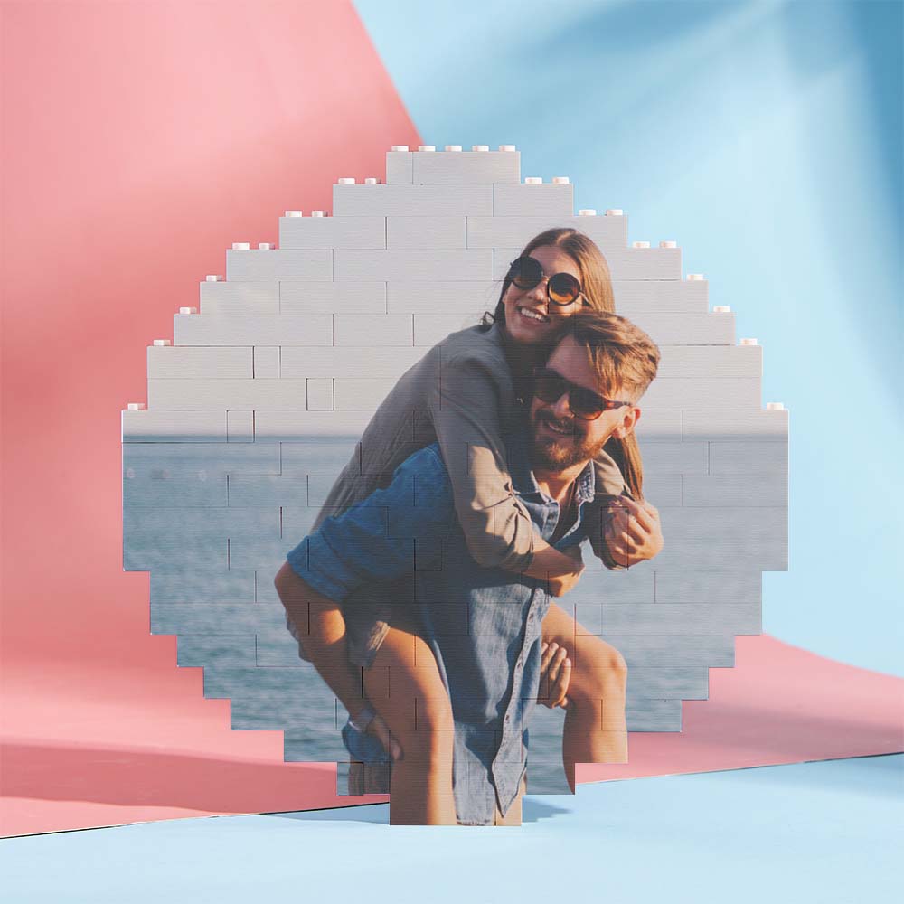 Custom Spotify Code Personalized Brick Round Building Photo Block Frame