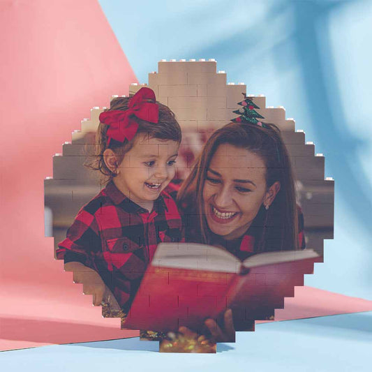 Custom Spotify Code Personalized Brick Round Building Photo Block Frame