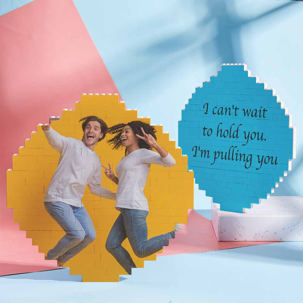 Custom Spotify Code Personalized Brick Round Building Photo Block Frame