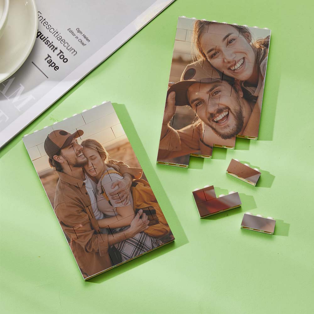 Personalized Brick Rectangle Building Photo Block Spotify Code Custom Text Frame