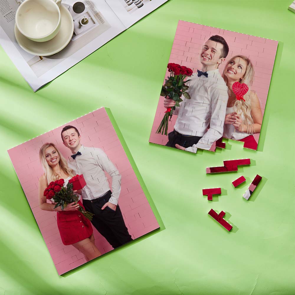 Personalized Brick Rectangle Building Photo Block Spotify Code Custom Text Frame