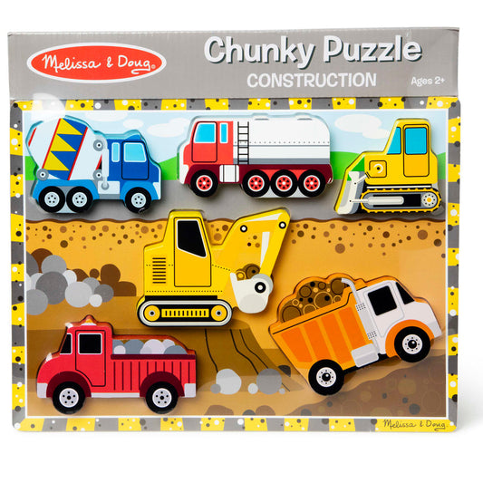 Melissa & Doug Chunky Puzzle | Construction