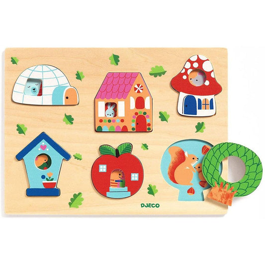 Djeco Wooden Puzzle Coucou House