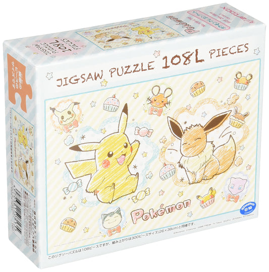 Ensky 108-L756 Pokemon Crayon Art Jigsaw Puzzle